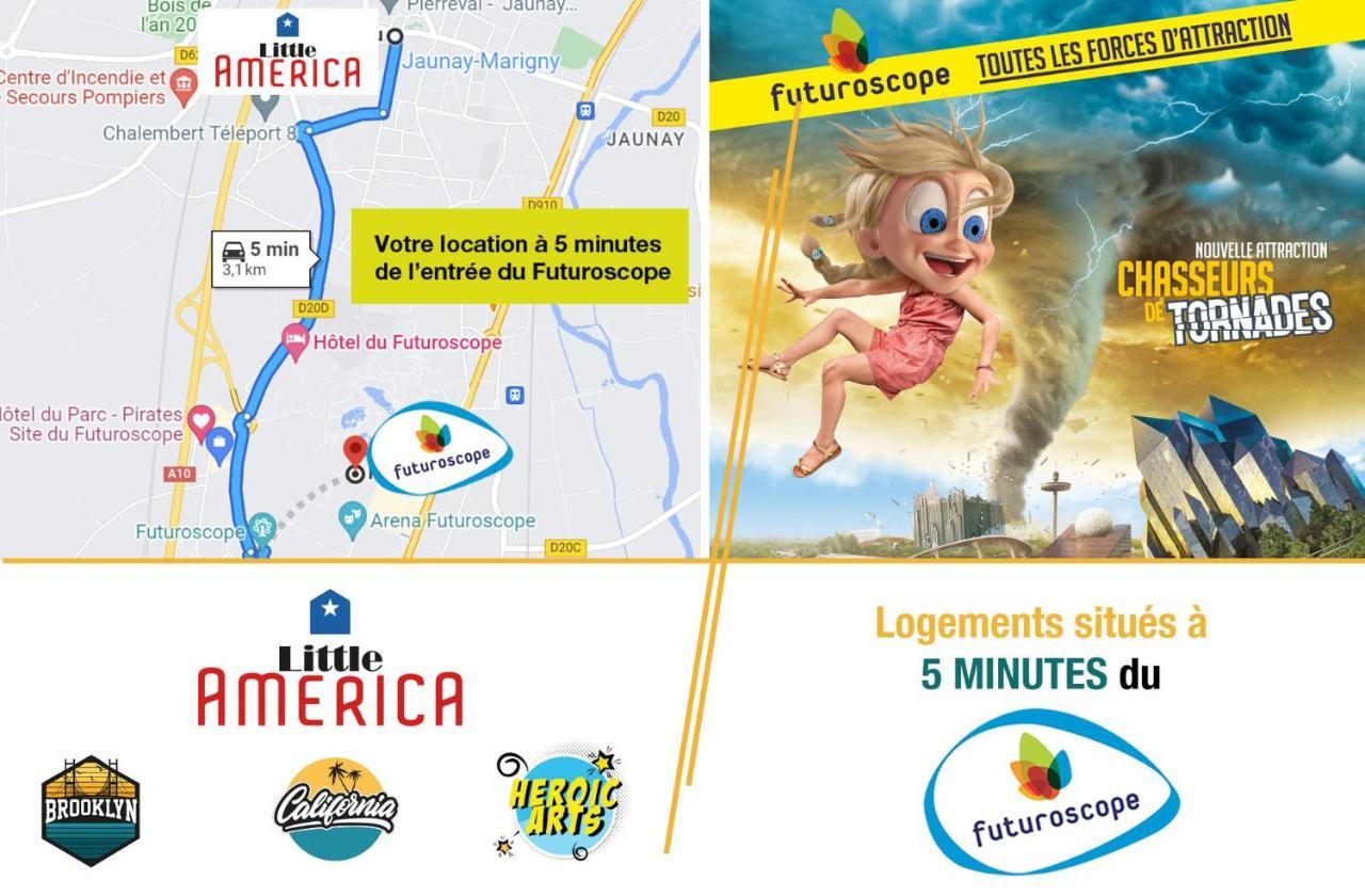 Little America - Appart Hotel 3Km Futuroscope Jaunay-Clan Eksteriør billede