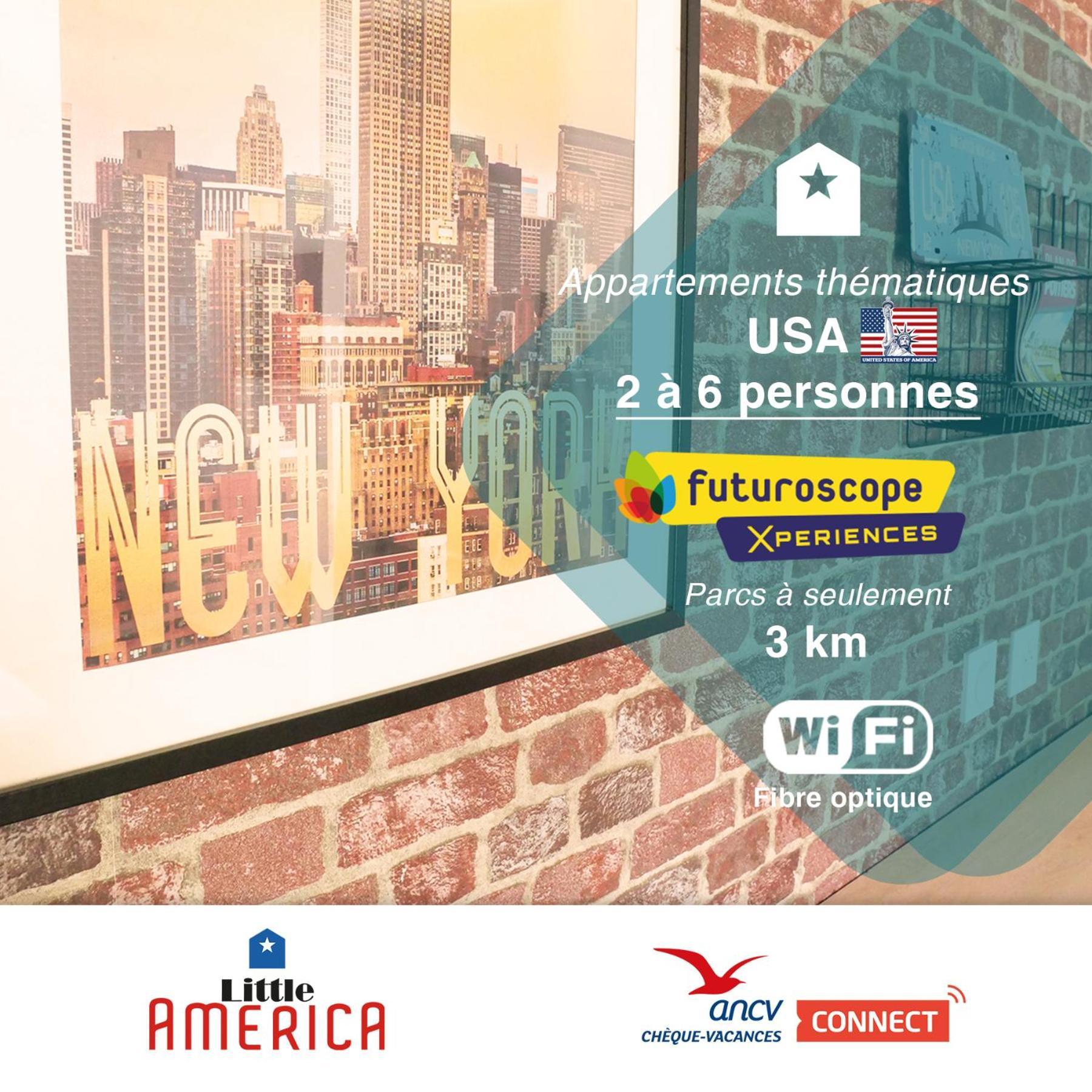 Little America - Appart Hotel 3Km Futuroscope Jaunay-Clan Eksteriør billede